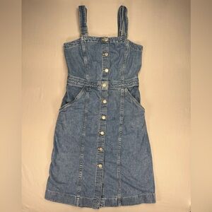 Levi's Blue Denim Midi Dress
